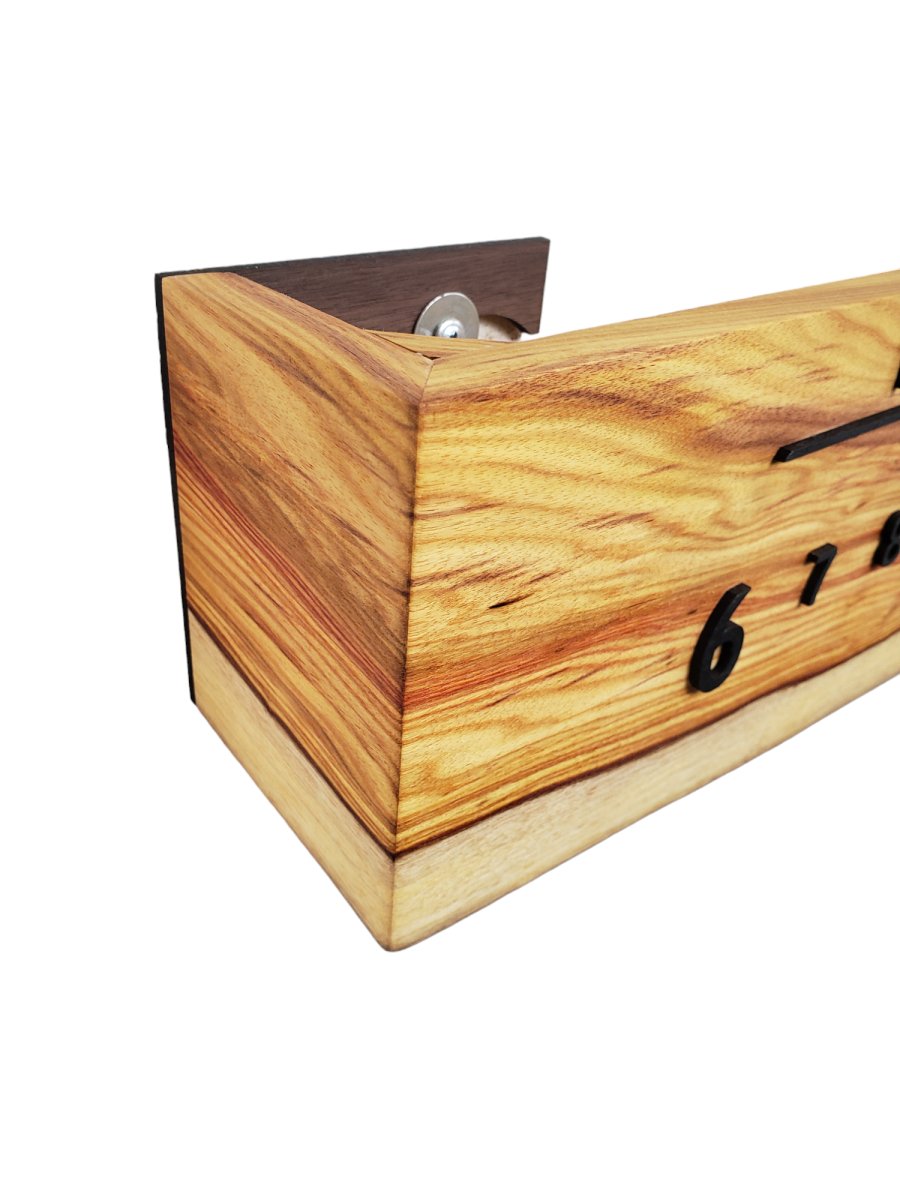 Cloudberry:3 - foot Canarywood/Walnut - Linear Clockworks