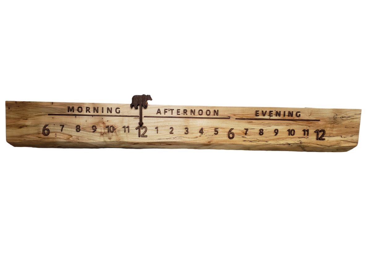 Dandelion:3 - foot Ambrosia Maple/Walnut - Linear Clockworks