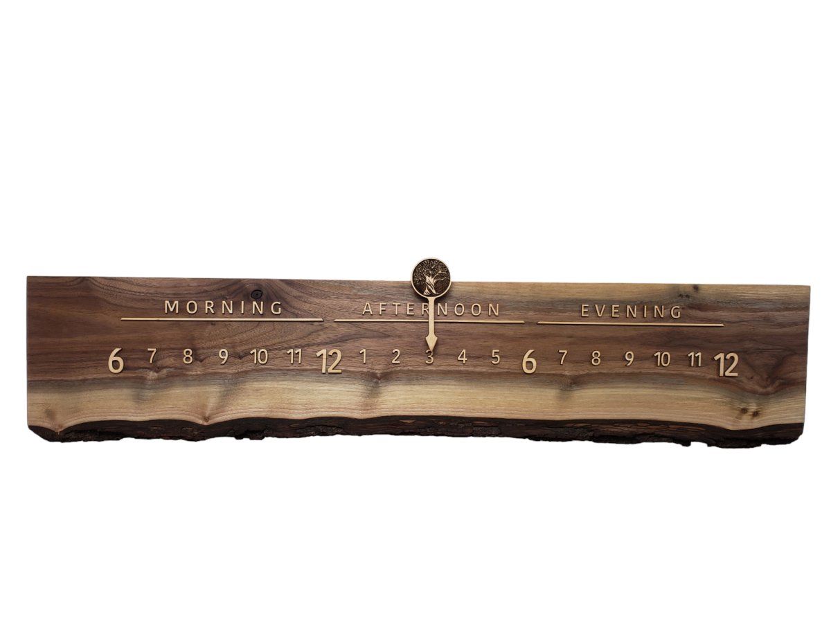 Elderberry:3 - foot Walnut/Maple - Linear Clockworks