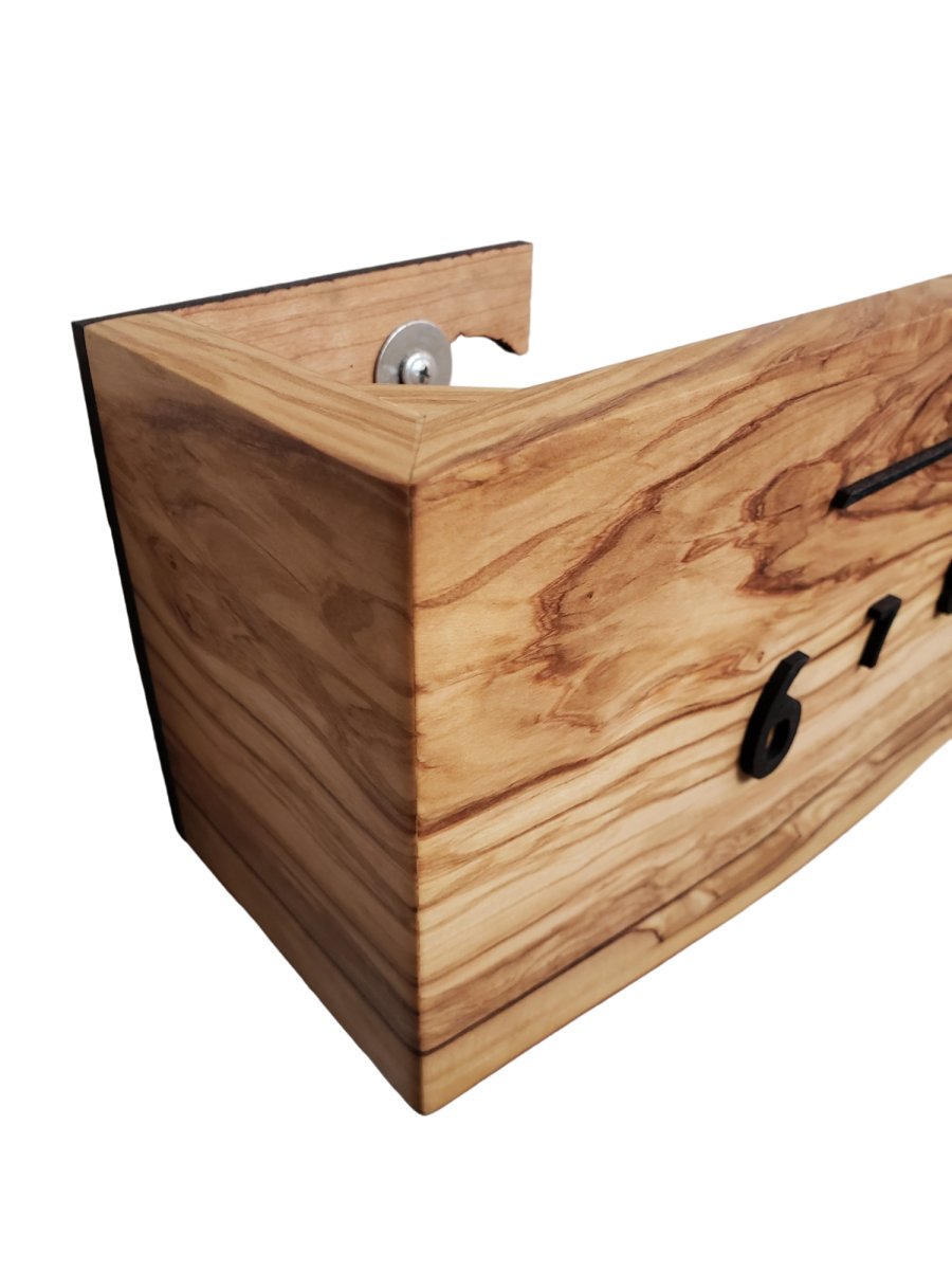 English Rose:3 - foot Olivewood/Walnut - Linear Clockworks