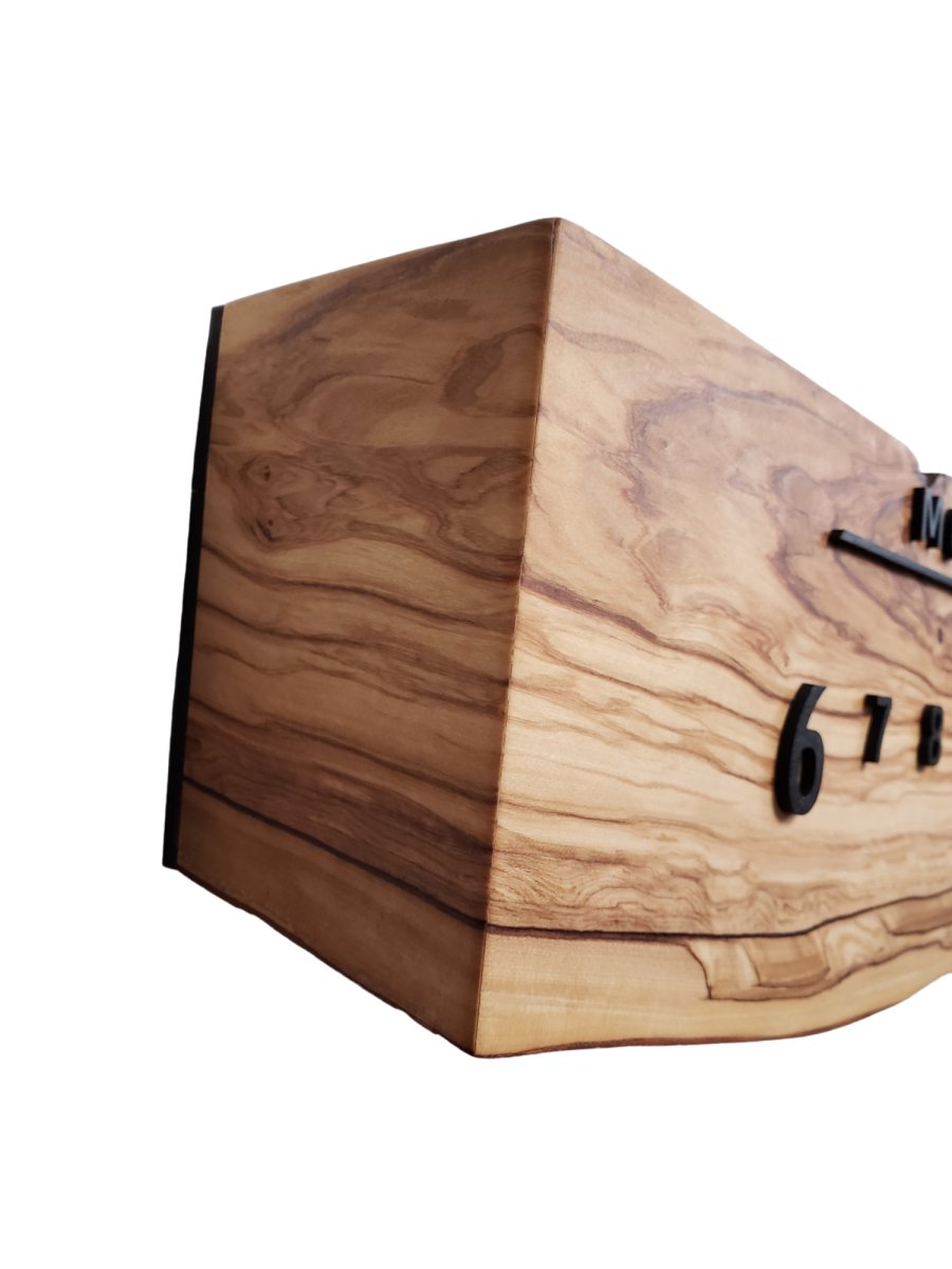 English Rose:3 - foot Olivewood/Walnut - Linear Clockworks