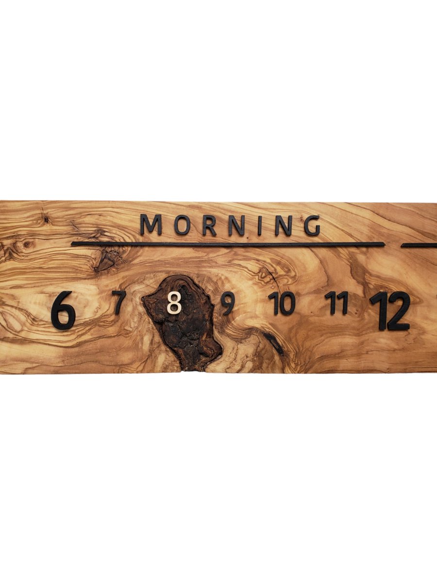 Florence:3 - foot Olivewood/Walnut - Linear Clockworks