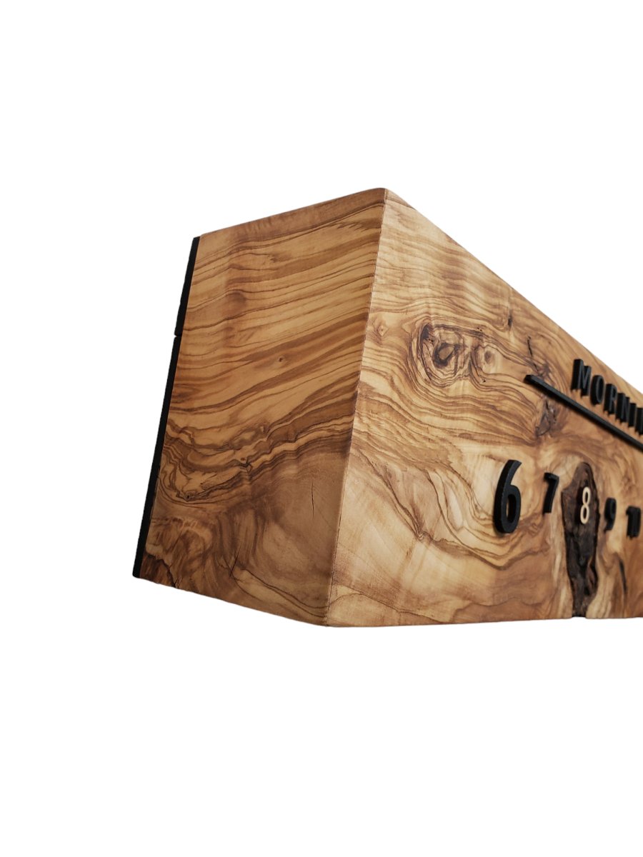 Florence:3 - foot Olivewood/Walnut - Linear Clockworks