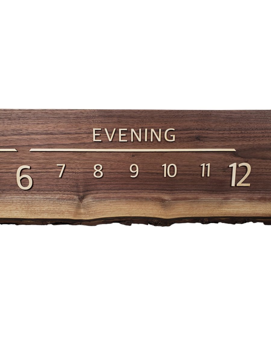 Fuji:5 - foot Walnut/Maple - Linear Clockworks