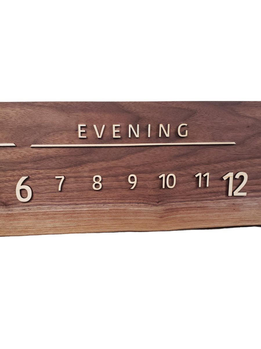 Gamma:3 - foot Walnut/Maple - Linear Clockworks