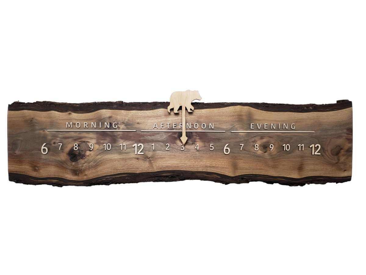 Georgette:3 - foot Walnut - Linear Clockworks