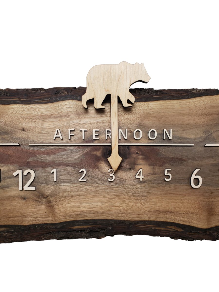 Georgette:3 - foot Walnut - Linear Clockworks