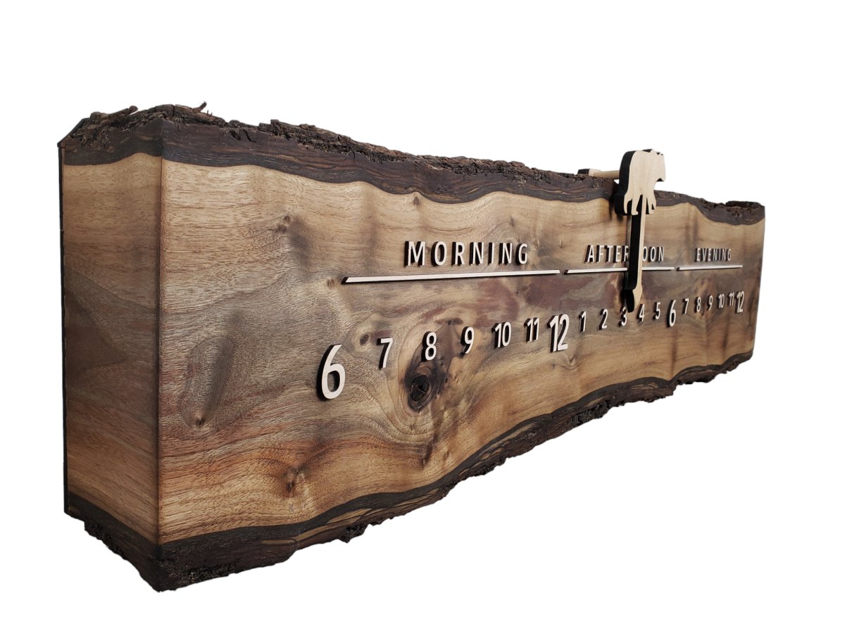 Georgette:3 - foot Walnut - Linear Clockworks