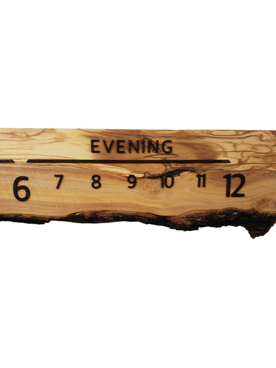 Georgia:5 - foot Olivewood/Wenge - Linear Clockworks