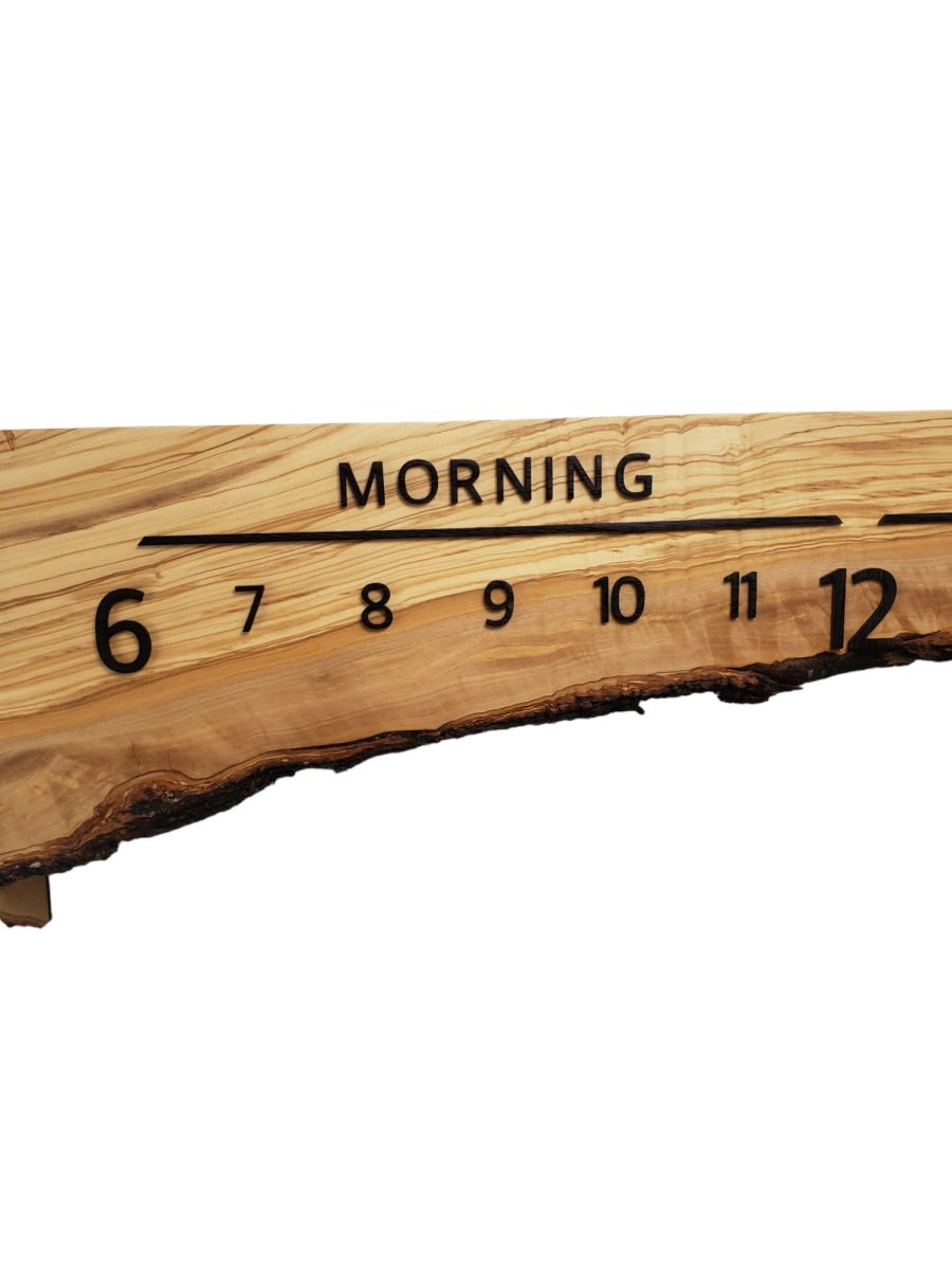 Georgia:5 - foot Olivewood/Wenge - Linear Clockworks
