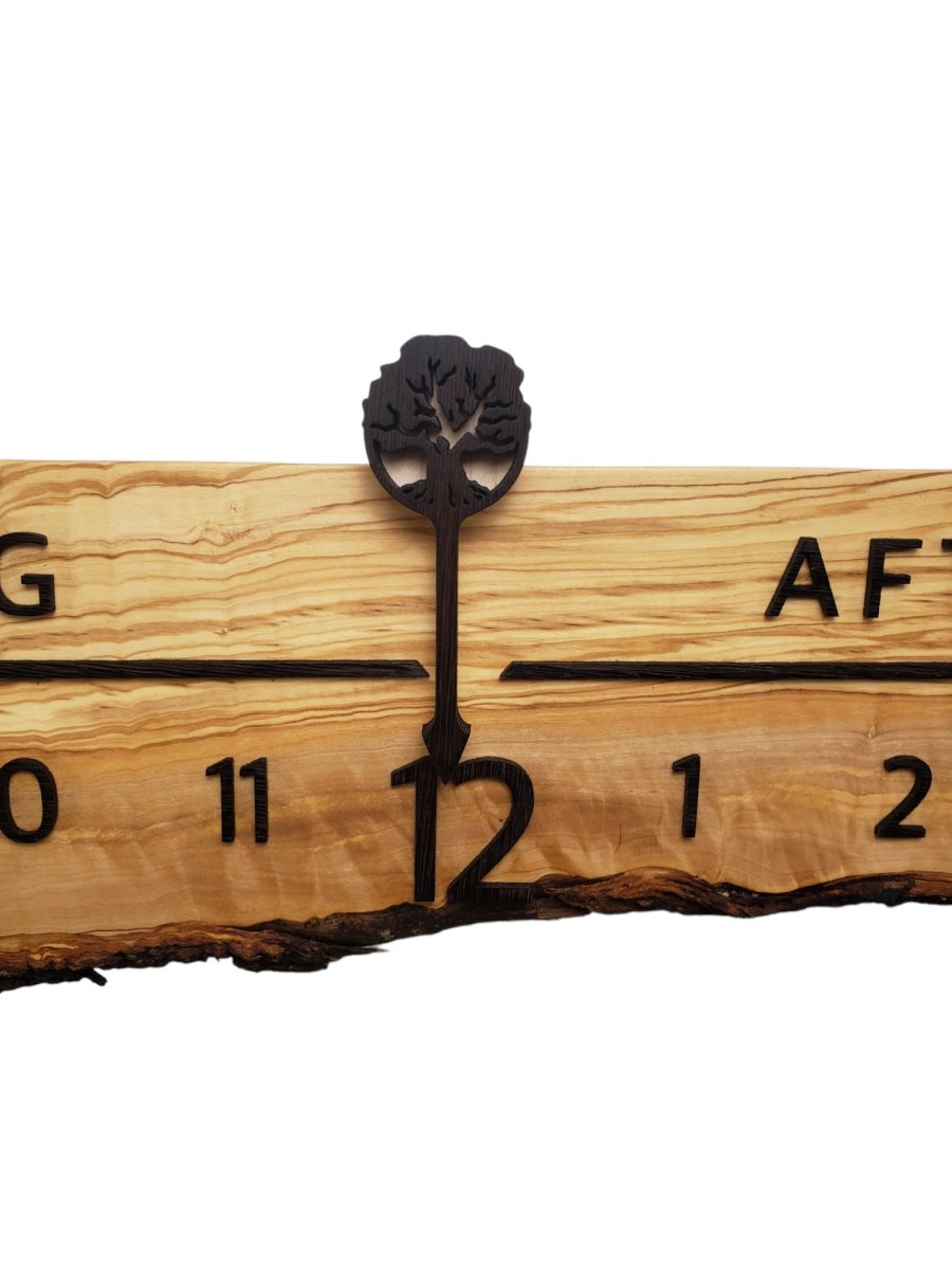 Georgia:5 - foot Olivewood/Wenge - Linear Clockworks