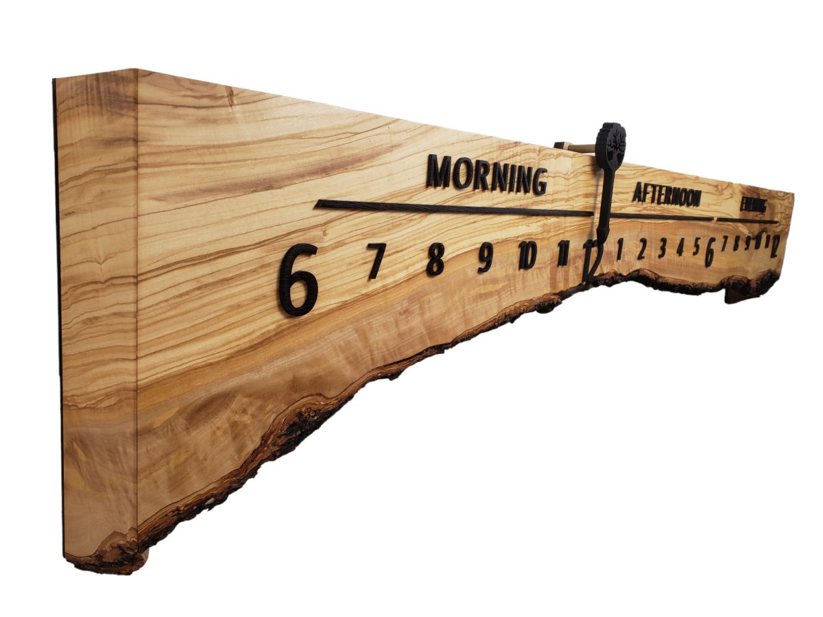 Georgia:5 - foot Olivewood/Wenge - Linear Clockworks
