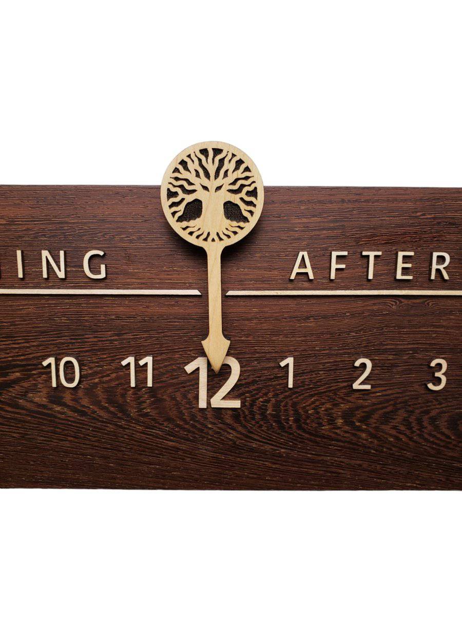 Glimmer: 3 - foot Wenge/Maple - Linear Clockworks
