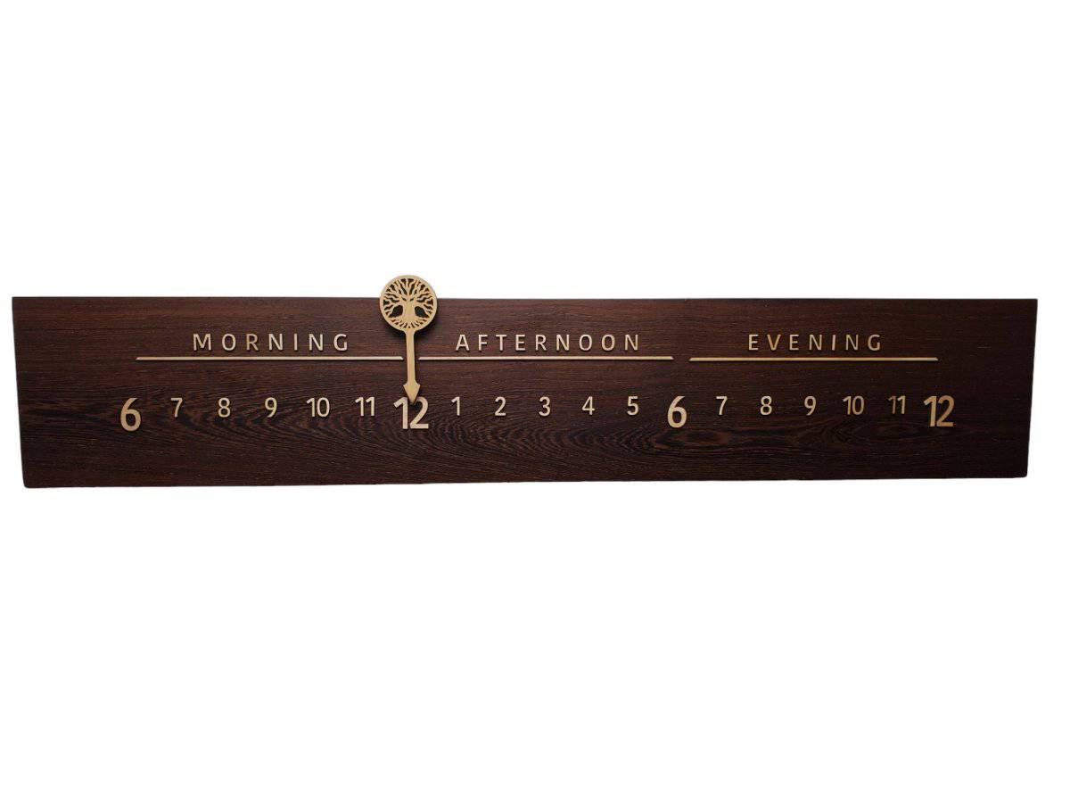 Glimmer: 3 - foot Wenge/Maple - Linear Clockworks