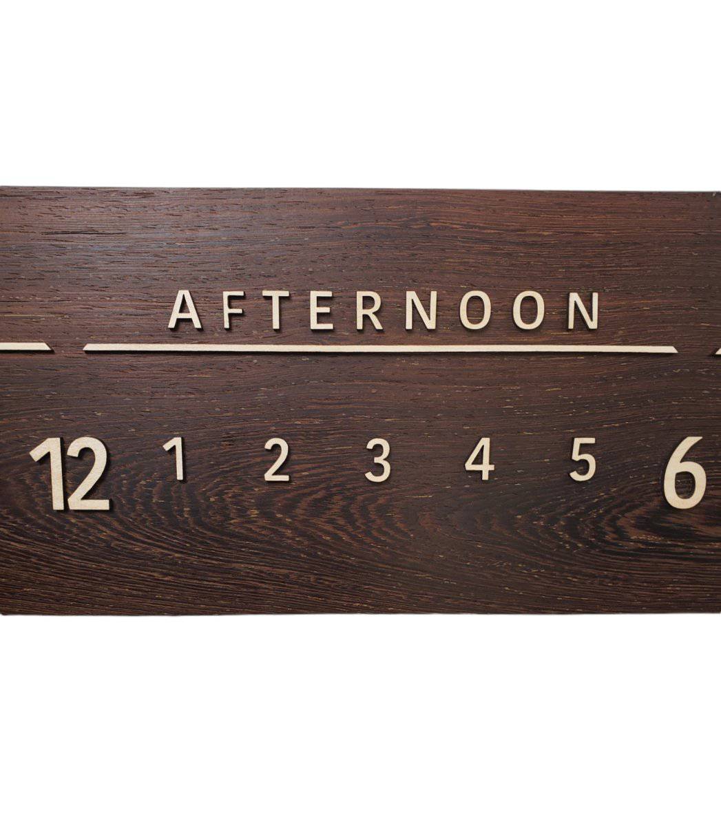 Glimmer: 3 - foot Wenge/Maple - Linear Clockworks