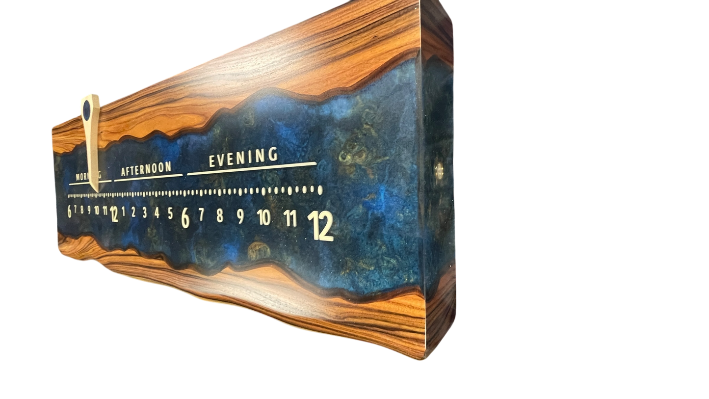 Glory: 3-foot Walnut / Resin through river
