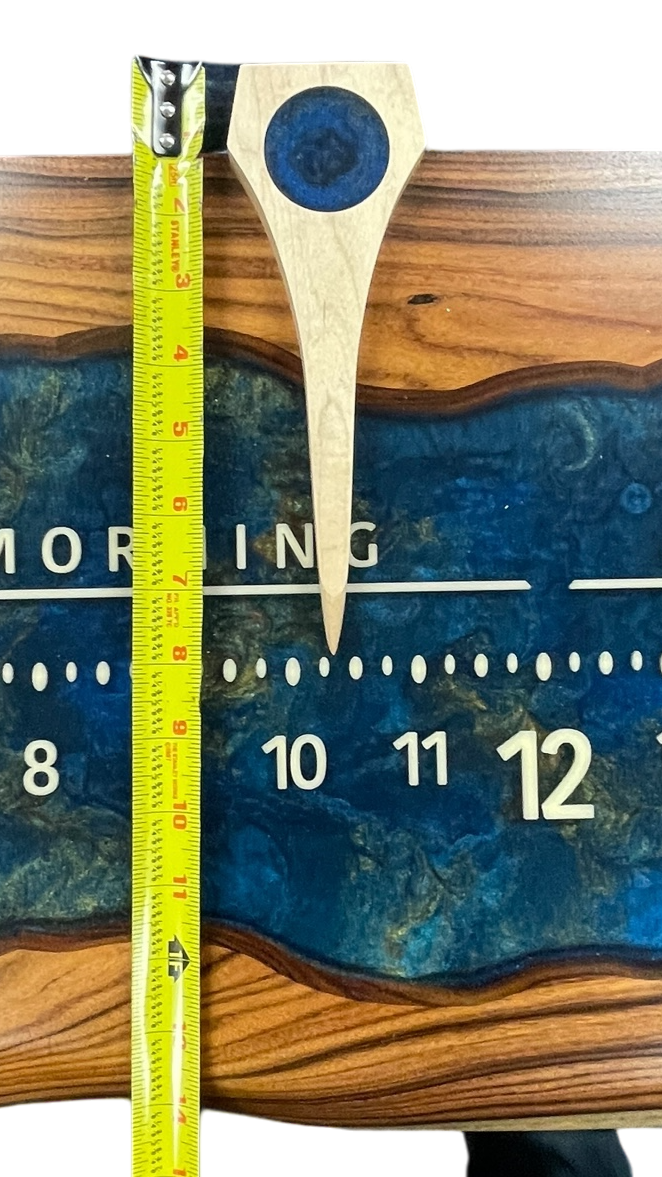 Glory: 3-foot Walnut / Resin through river