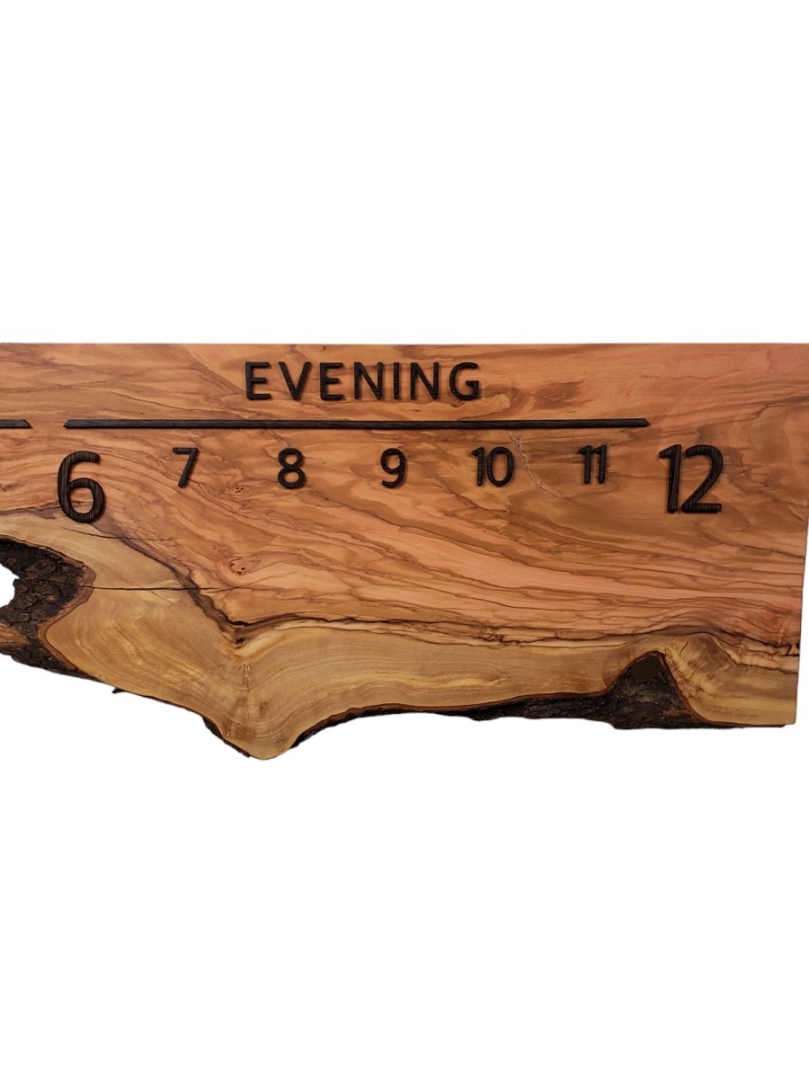 GoldenGate:5 - foot Olivewood/Wenge - Linear Clockworks