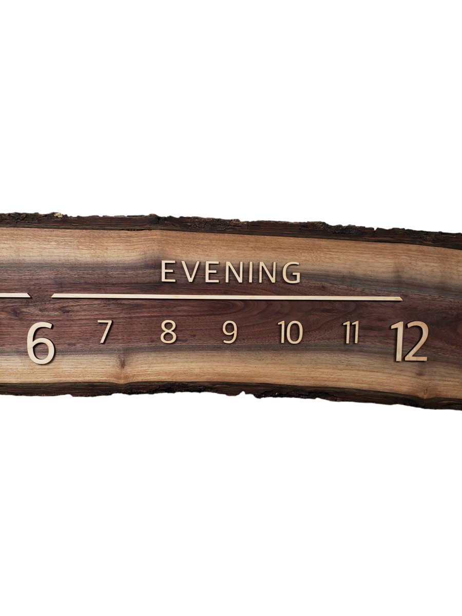 Grace:5 - foot Walnut/Maple - Linear Clockworks