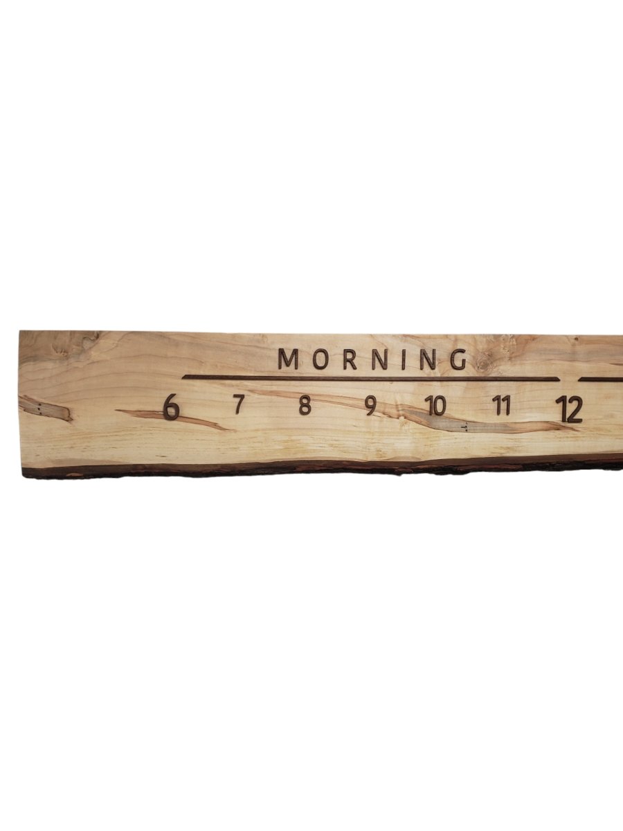 Green Man:7 - foot Maple/Walnut - Linear Clockworks