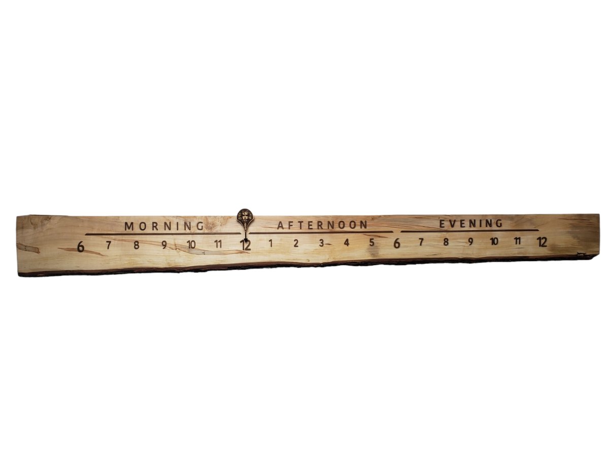 Green Man:7 - foot Maple/Walnut - Linear Clockworks