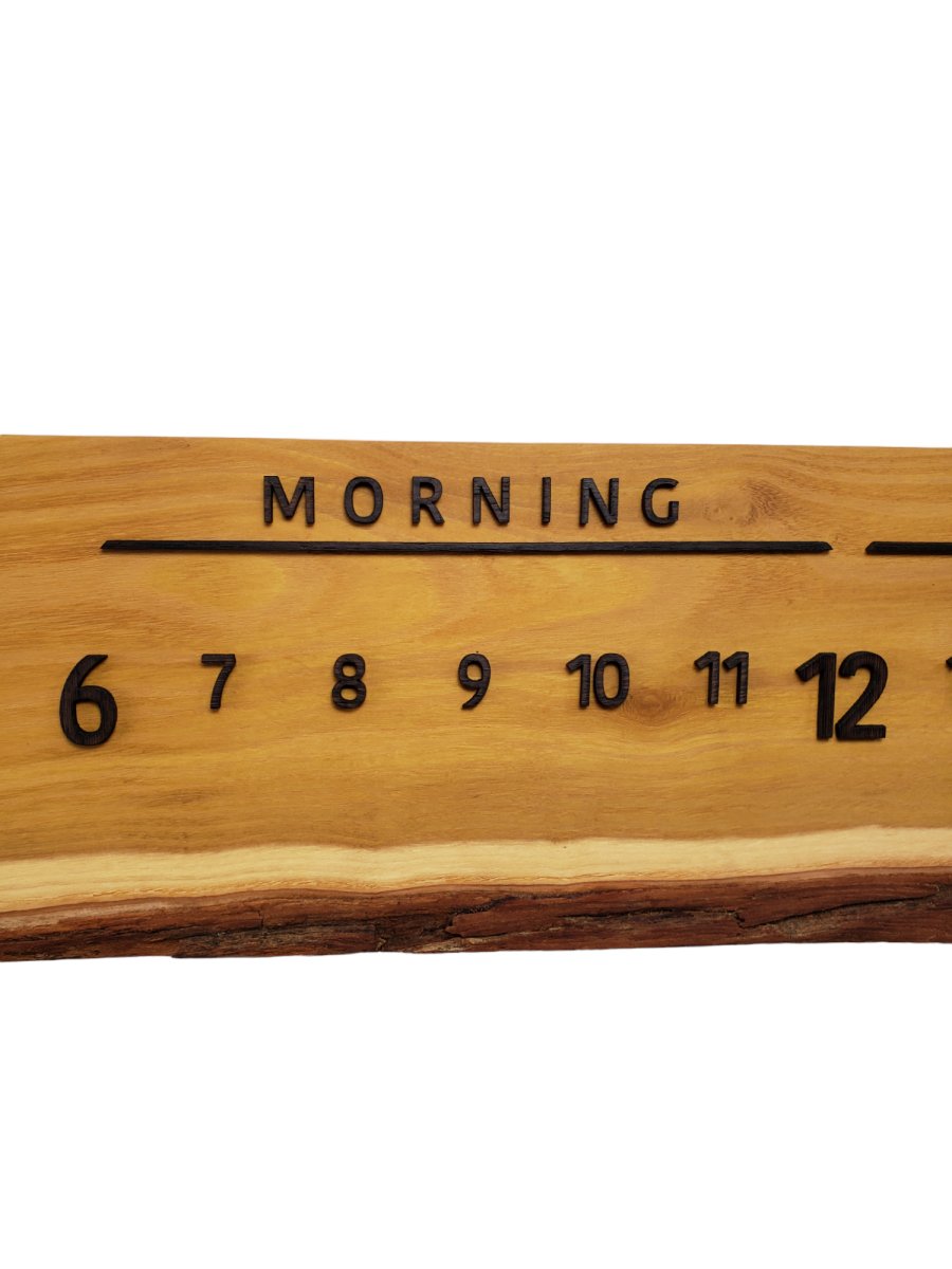 Honeycomb:3 - foot Osage Orange/Wenge - Linear Clockworks