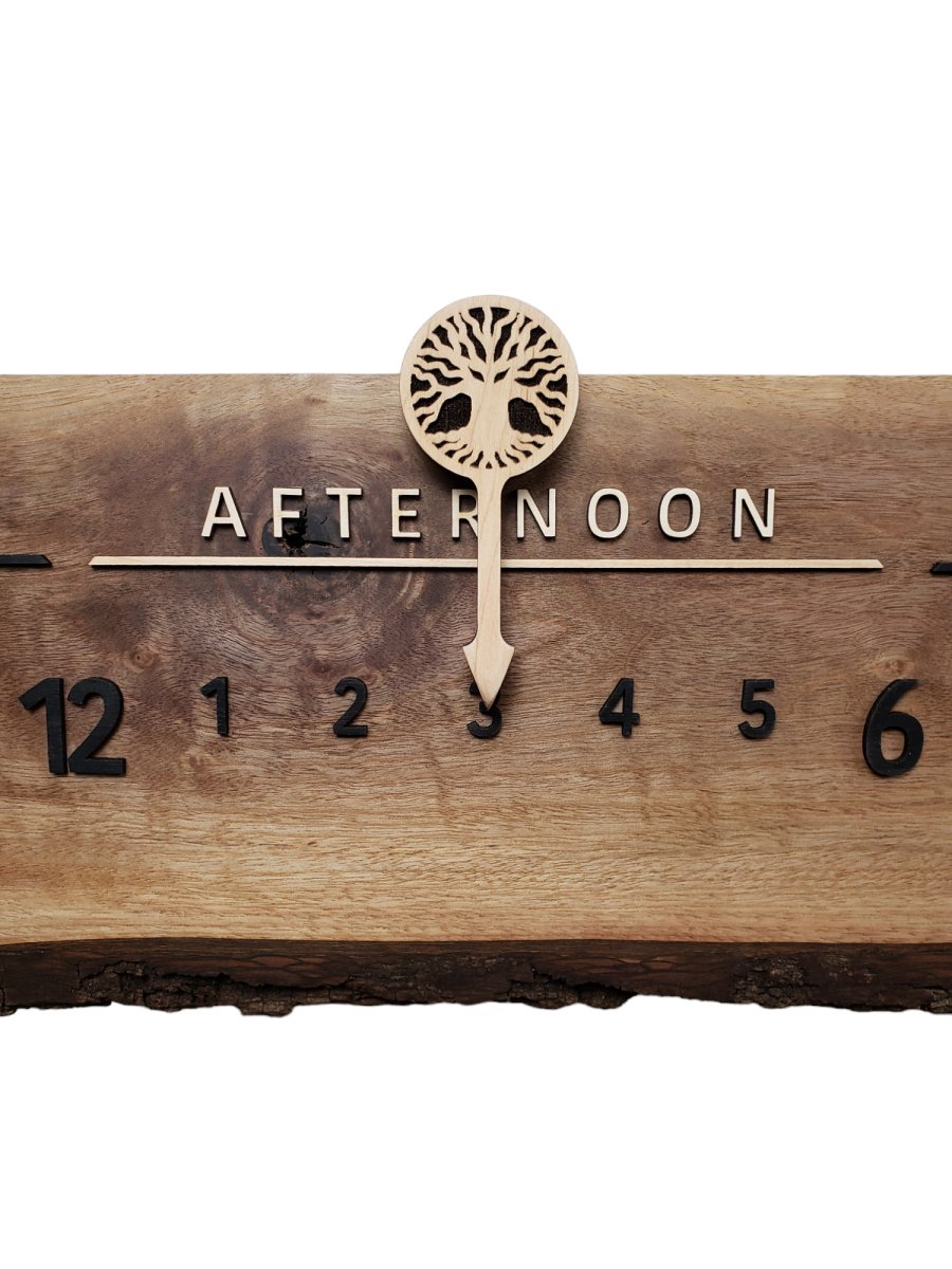 Ivy:3 - foot Walnut/Maple - Linear Clockworks