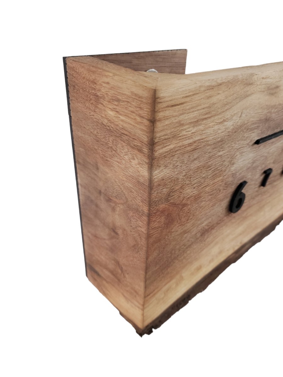 Ivy:3 - foot Walnut/Maple - Linear Clockworks