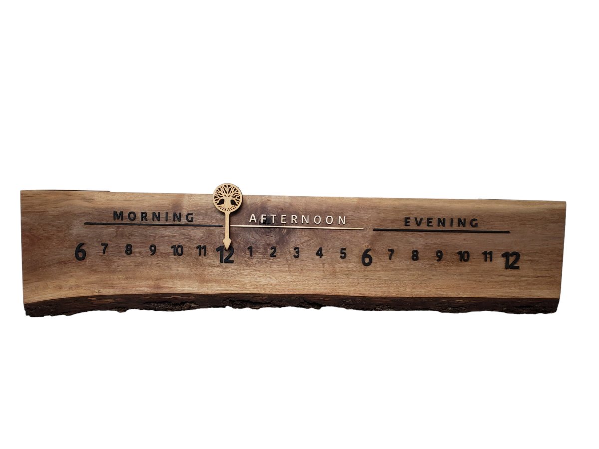 Ivy:3 - foot Walnut/Maple - Linear Clockworks