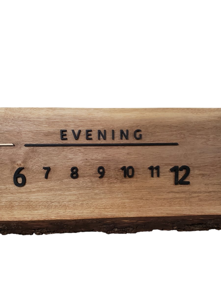 Ivy:3 - foot Walnut/Maple - Linear Clockworks