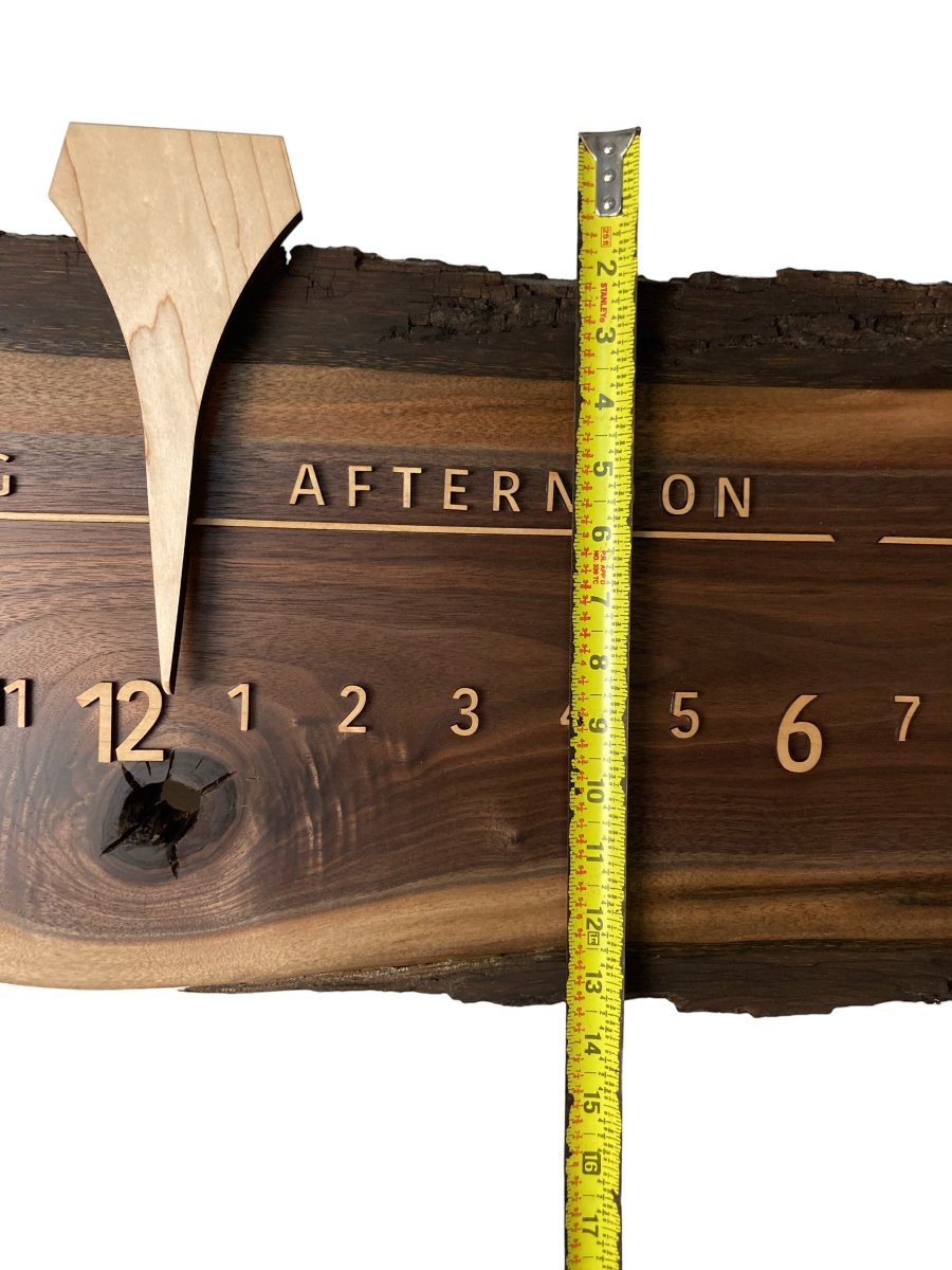 Jace: 3 - foot Walnut/Maple - Linear Clockworks