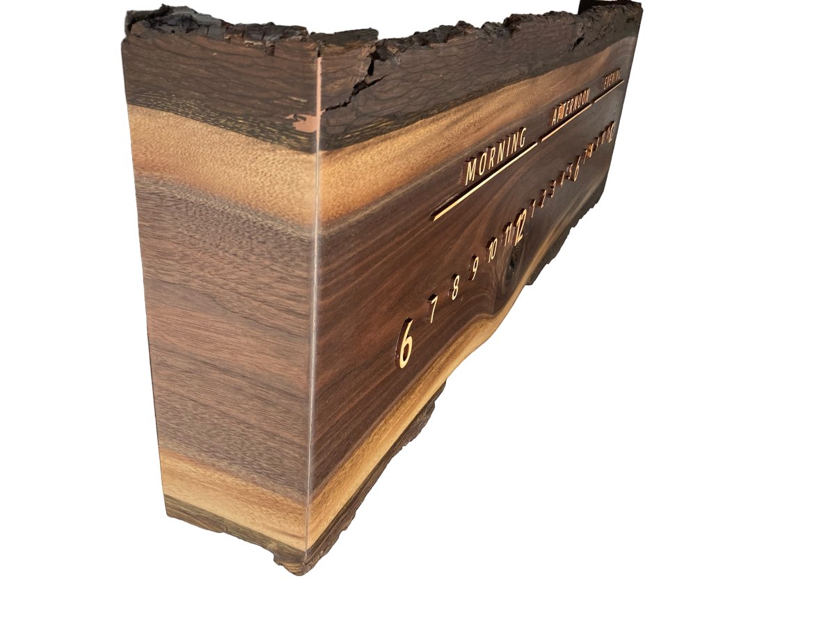 Jace: 3 - foot Walnut/Maple - Linear Clockworks