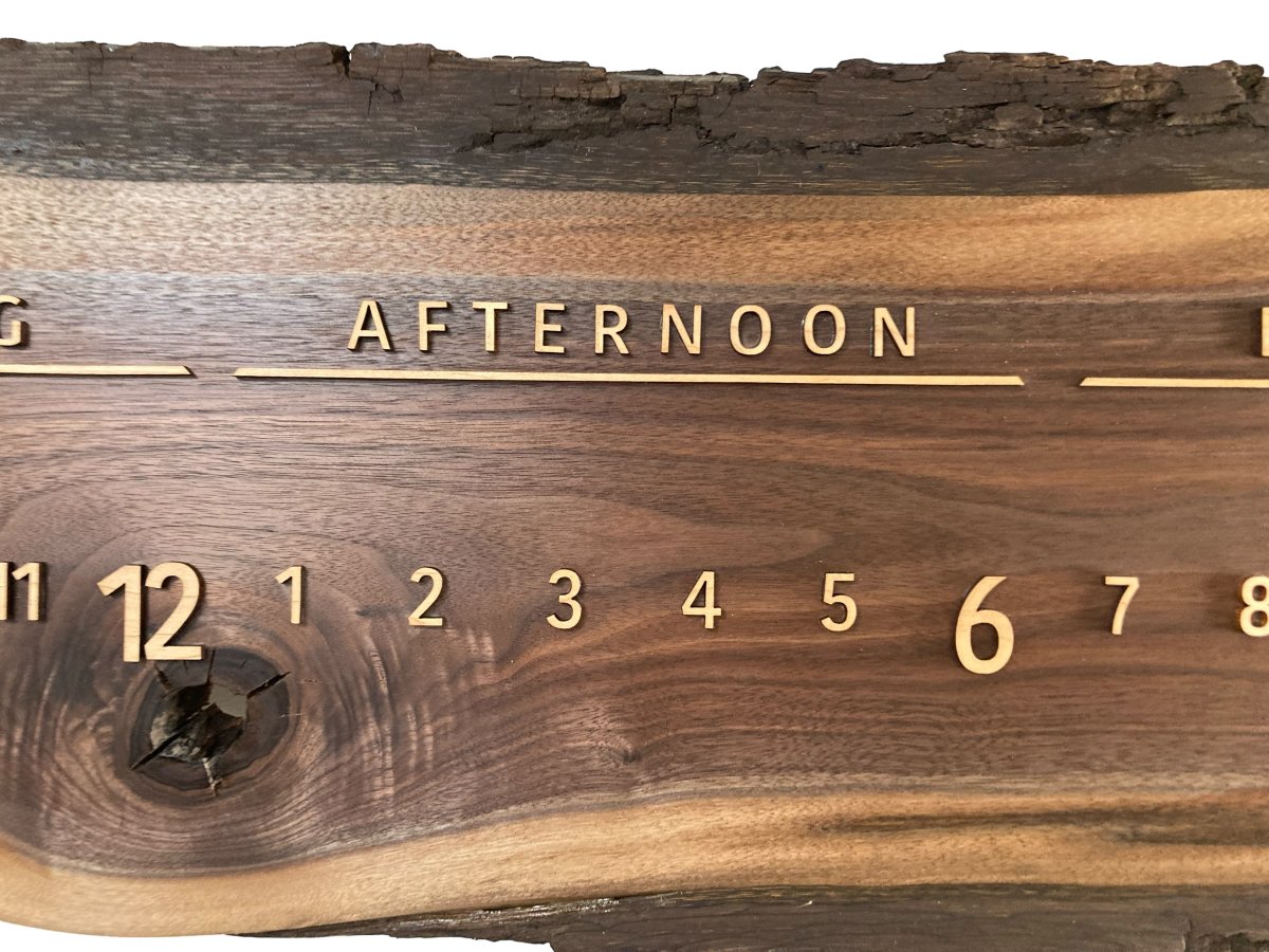Jace: 3 - foot Walnut/Maple - Linear Clockworks