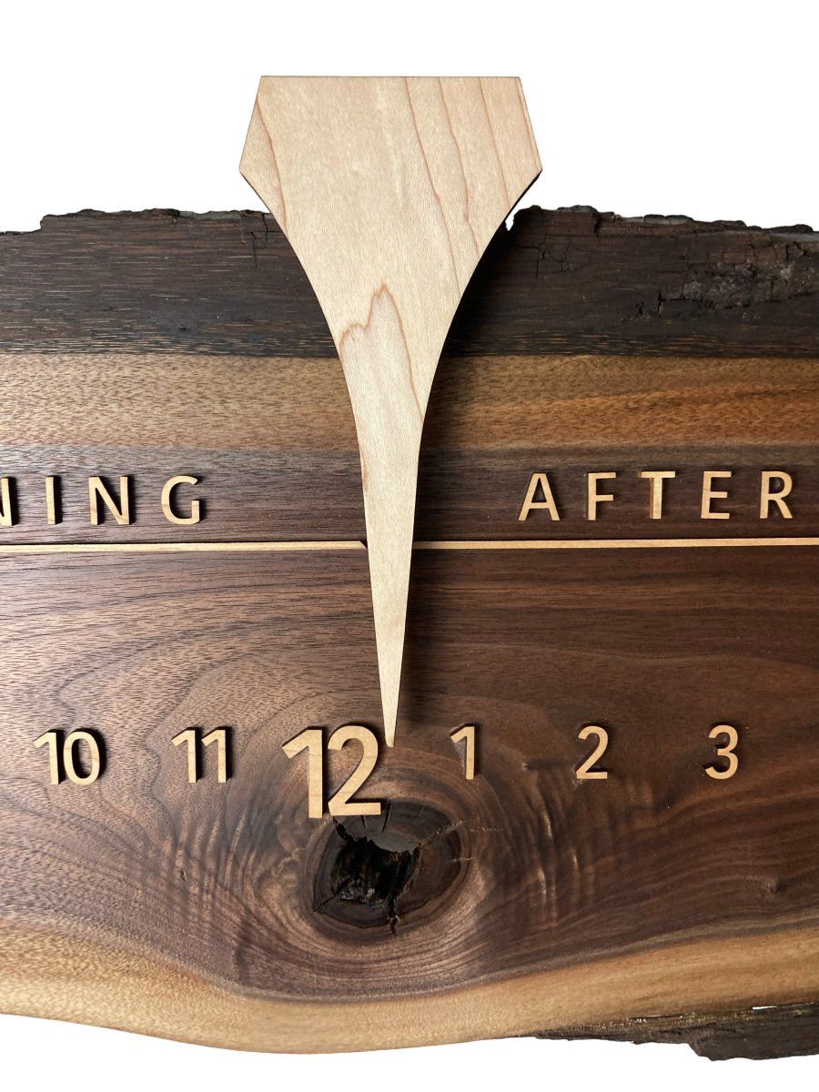 Jace: 3 - foot Walnut/Maple - Linear Clockworks