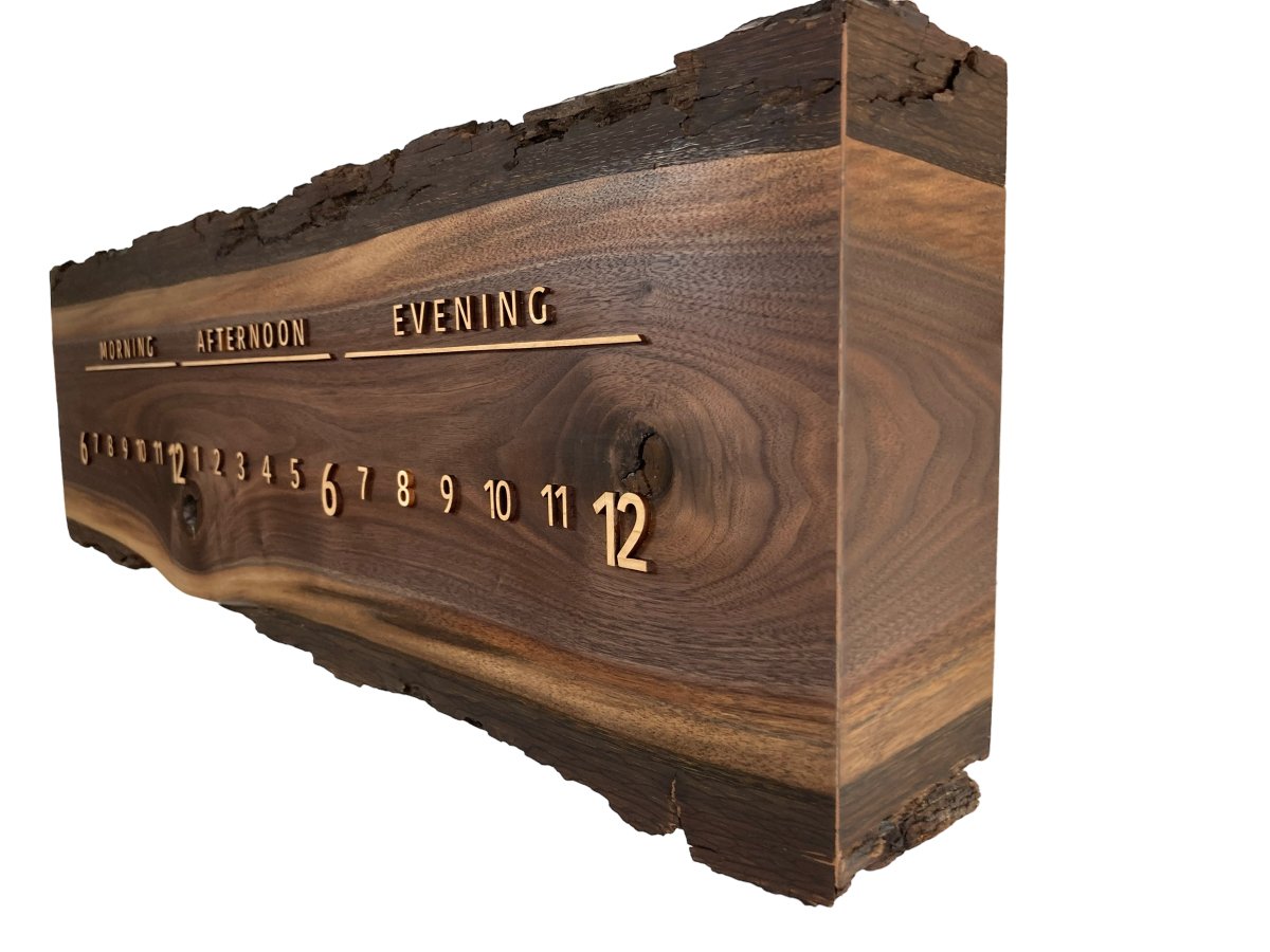 Jace: 3 - foot Walnut/Maple - Linear Clockworks