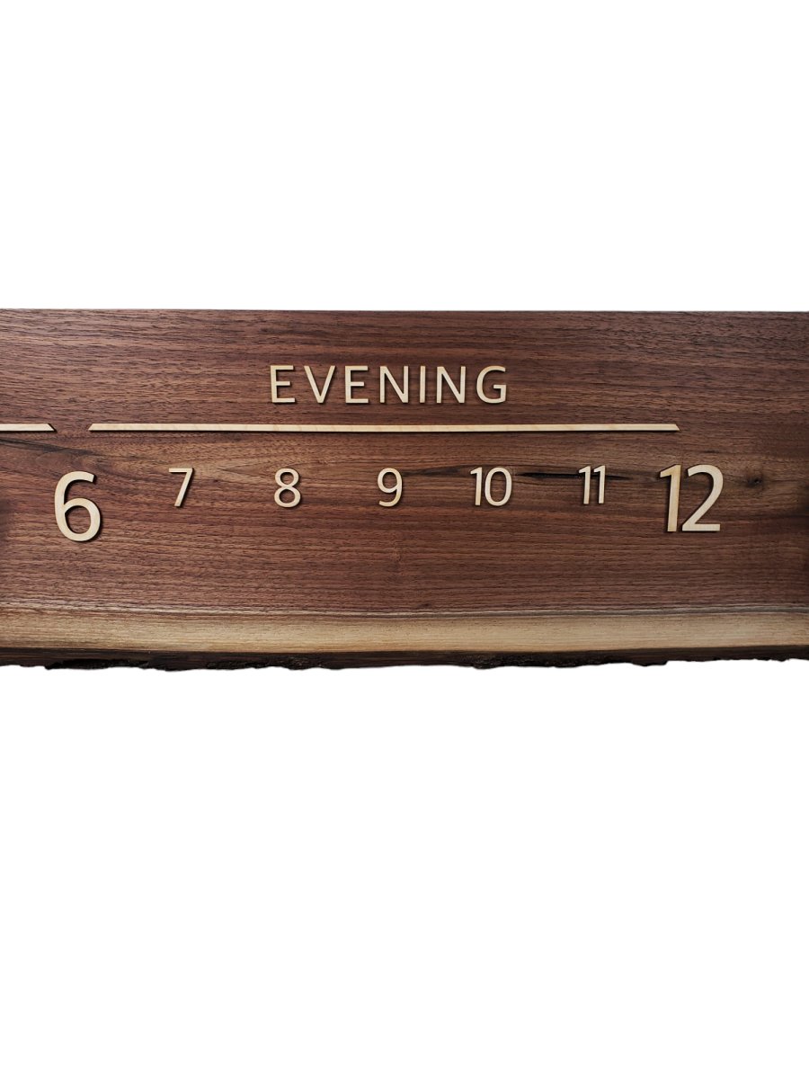 Joy: 5 - foot Walnut/Maple - Linear Clockworks