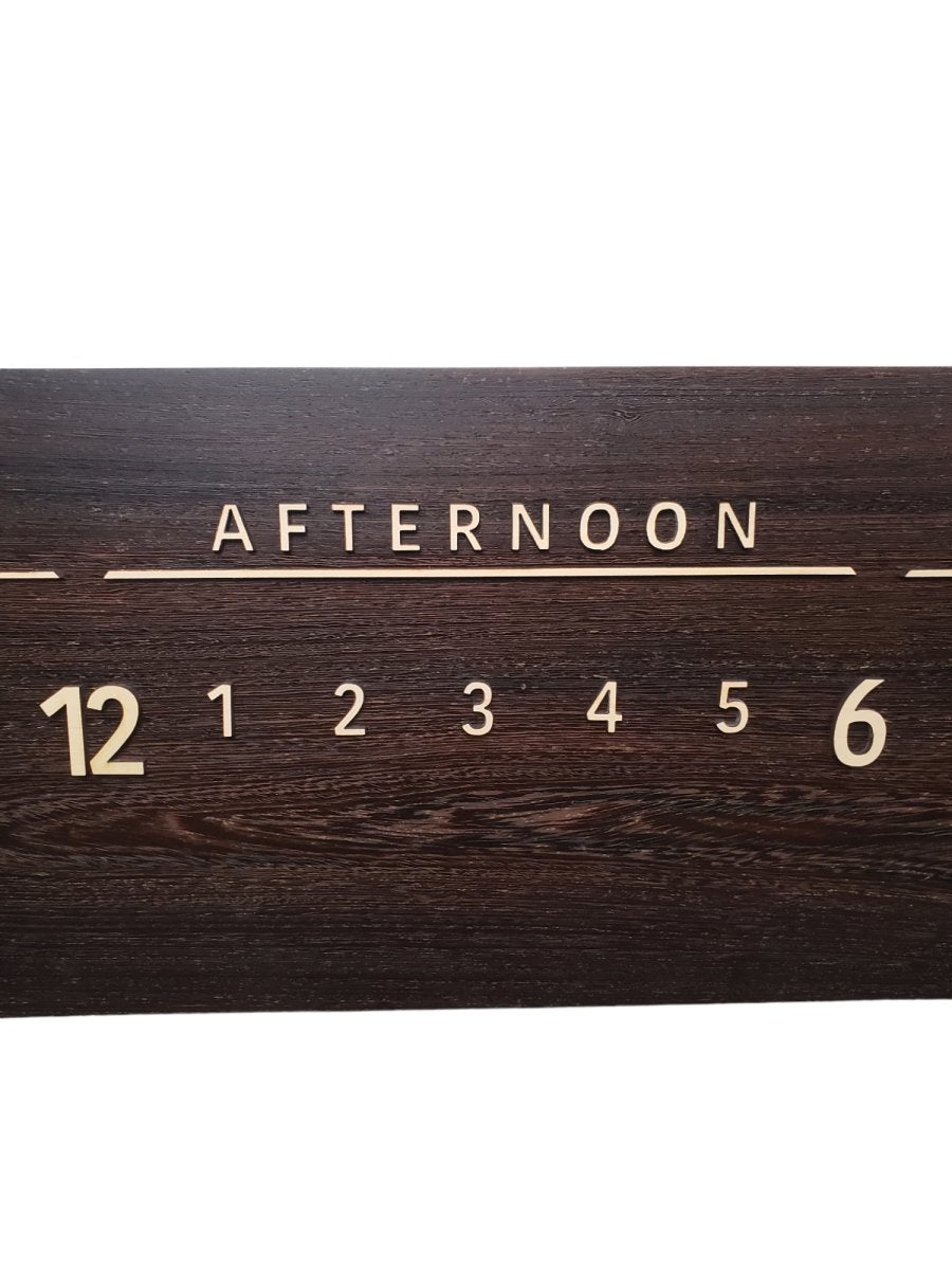 Kenya:3 - foot Wenge/Maple - Linear Clockworks