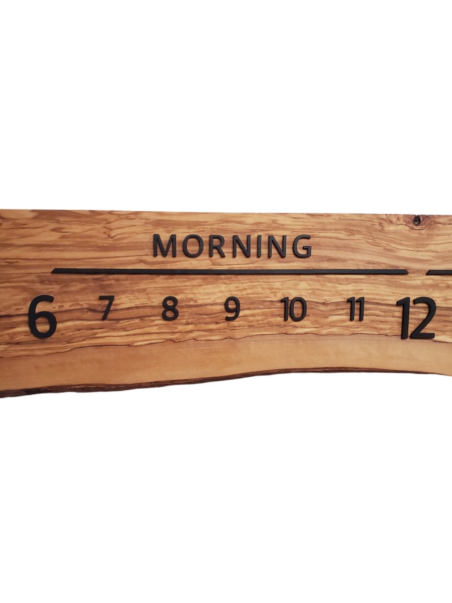 Lambda:5 - foot Olivewood/Walnut - Linear Clockworks