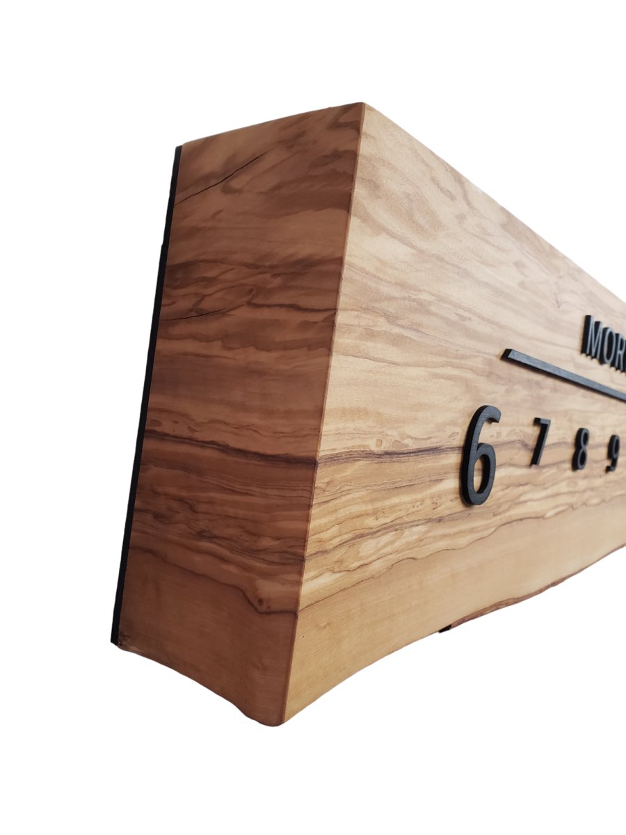 Lambda:5 - foot Olivewood/Walnut - Linear Clockworks