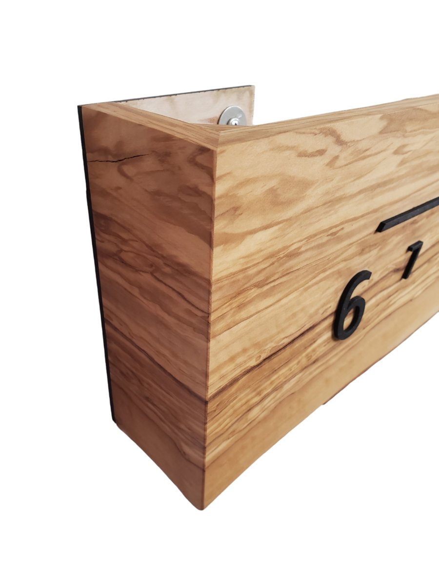 Lambda:5 - foot Olivewood/Walnut - Linear Clockworks