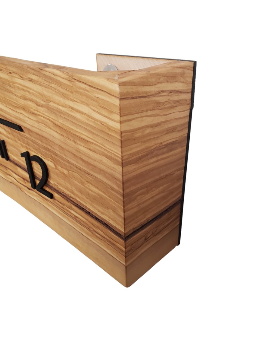 Lambda:5 - foot Olivewood/Walnut - Linear Clockworks