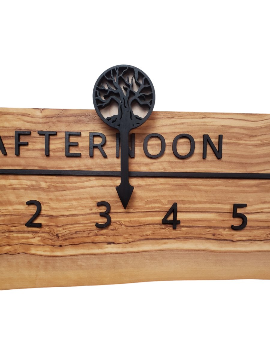 Lambda:5 - foot Olivewood/Walnut - Linear Clockworks
