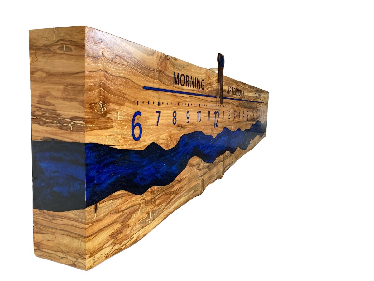 Leith: 5 - foot Spalted Ambrosia - Linear Clockworks