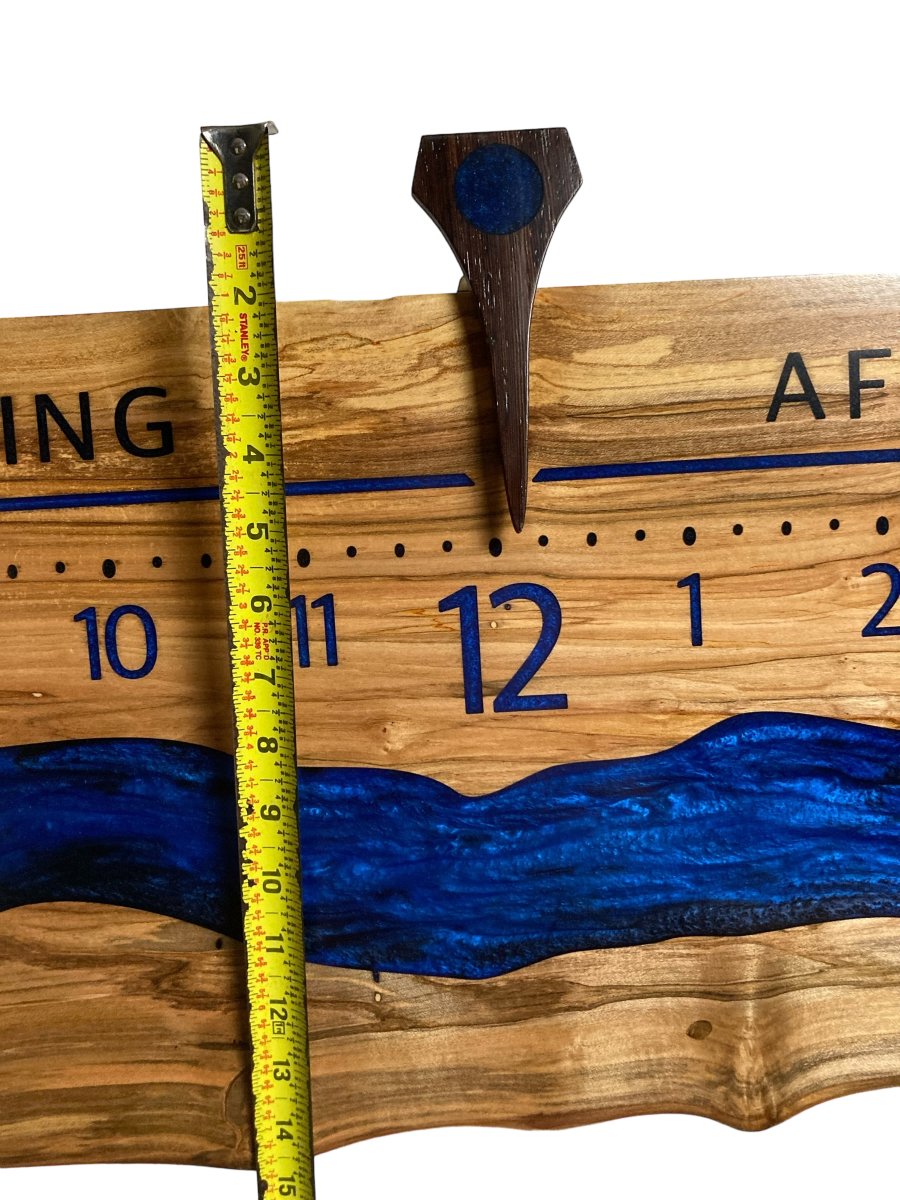 Leith: 5 - foot Spalted Ambrosia - Linear Clockworks