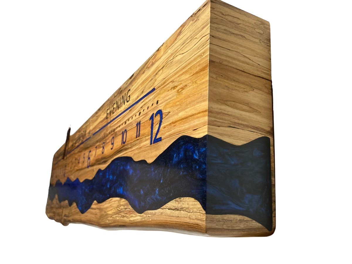 Leith: 5 - foot Spalted Ambrosia - Linear Clockworks
