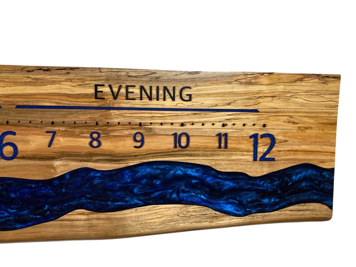 Leith: 5 - foot Spalted Ambrosia - Linear Clockworks