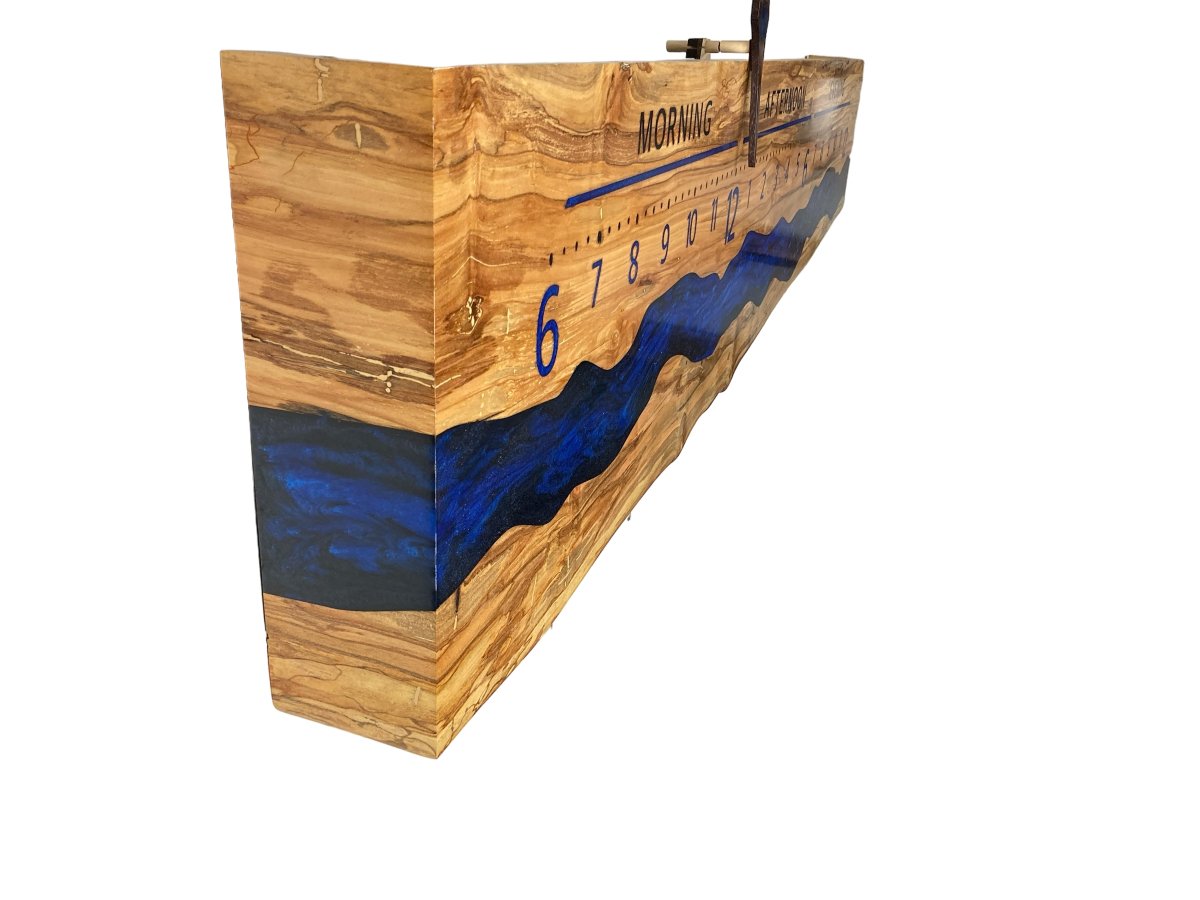 Leith: 5 - foot Spalted Ambrosia - Linear Clockworks