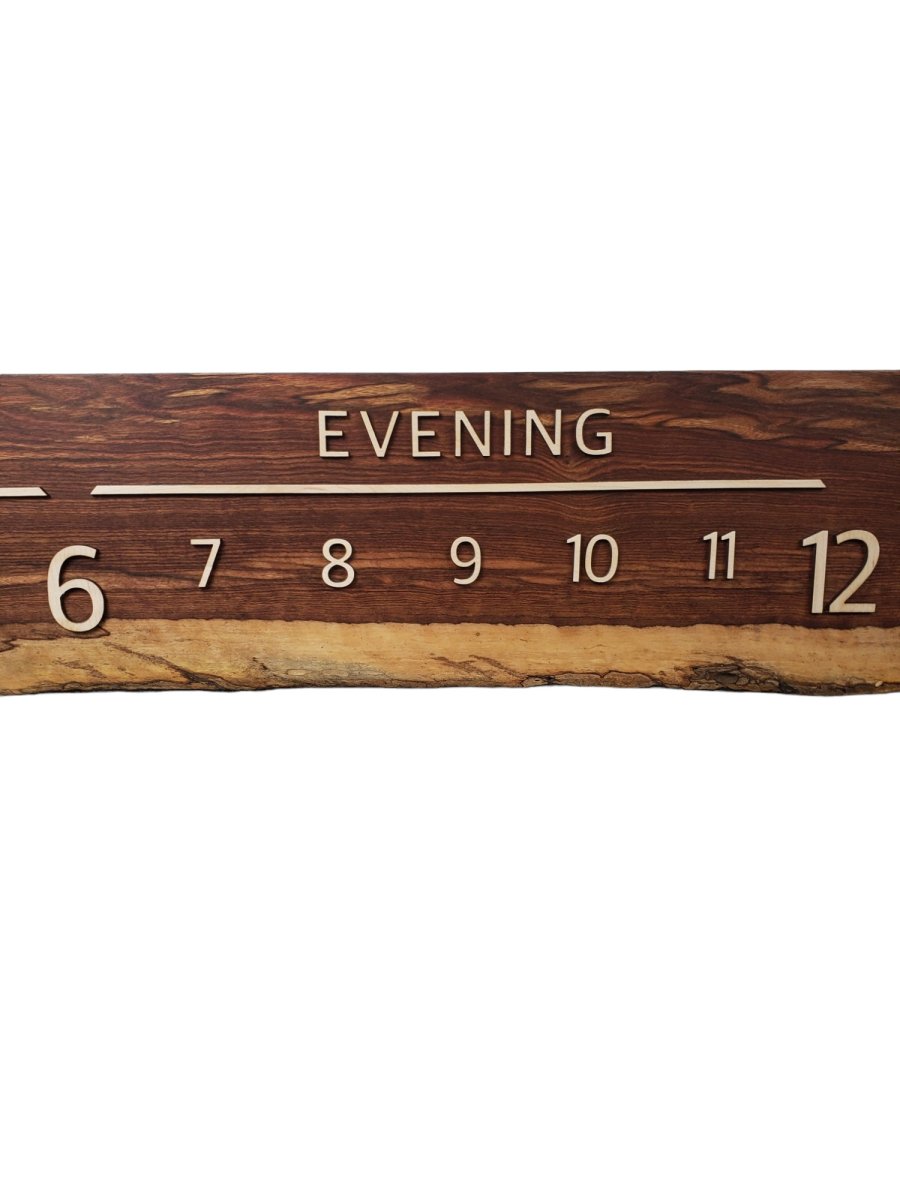 Manua Loa:5 - foot Chechen/Maple - Linear Clockworks