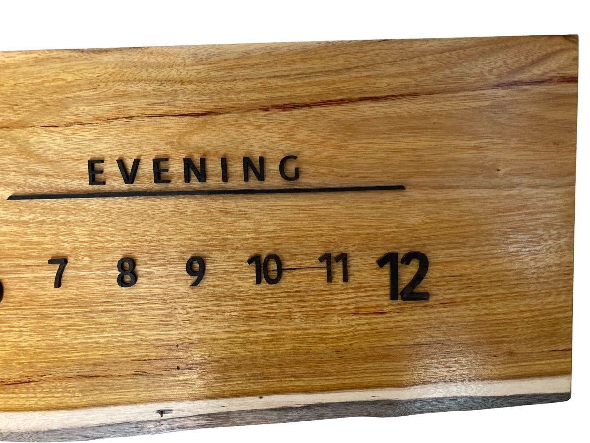 Marguerite: 3 - foot Canarywood/Walnut - Linear Clockworks