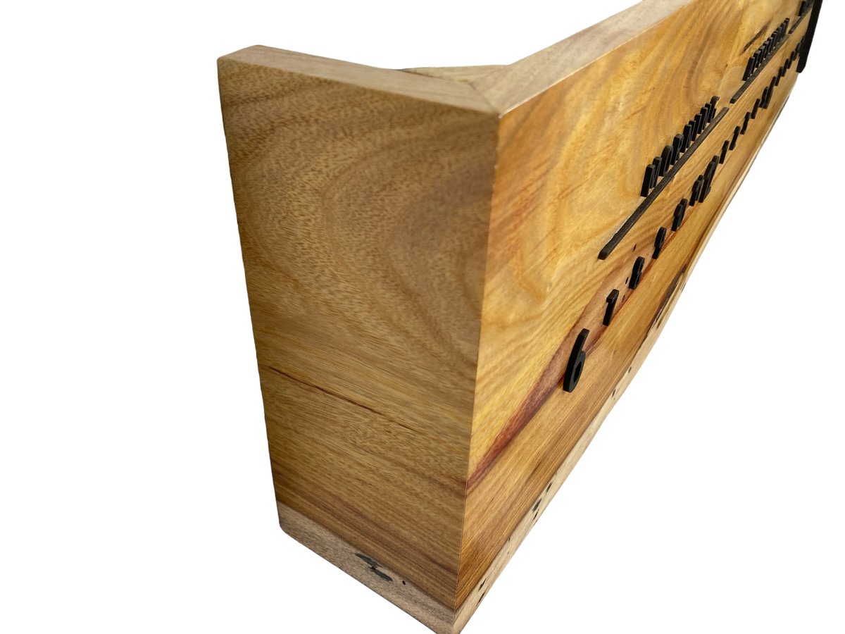 Marguerite: 3 - foot Canarywood/Walnut - Linear Clockworks